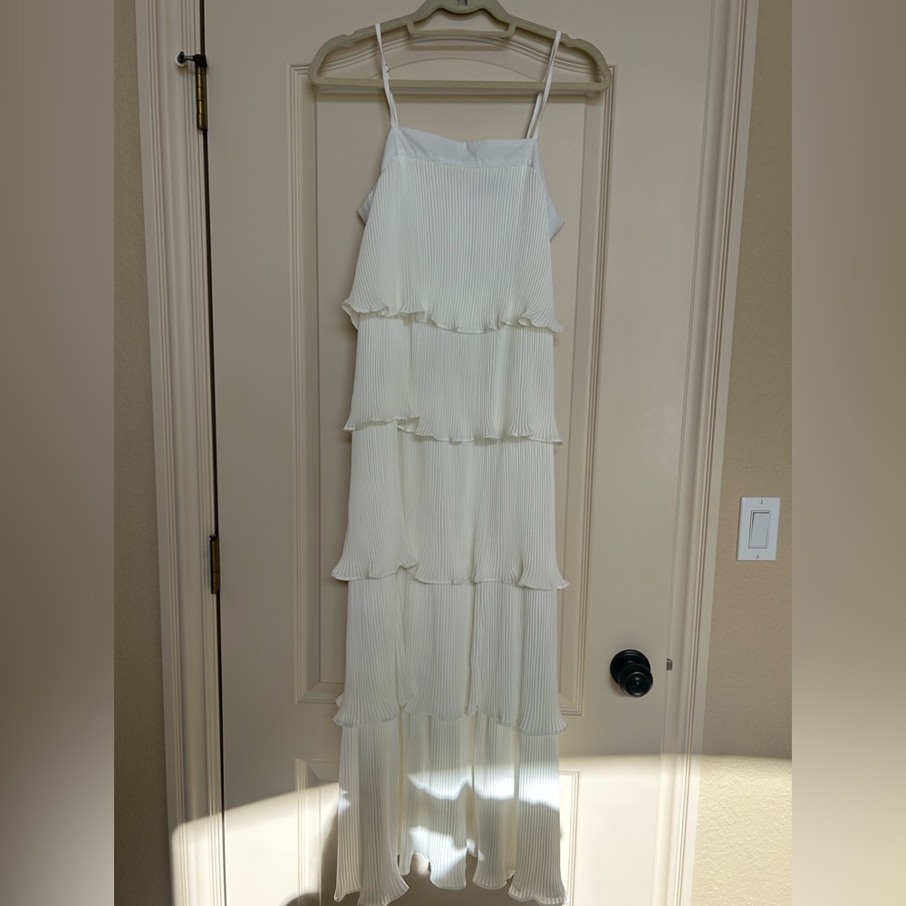 White Ruffle Dress